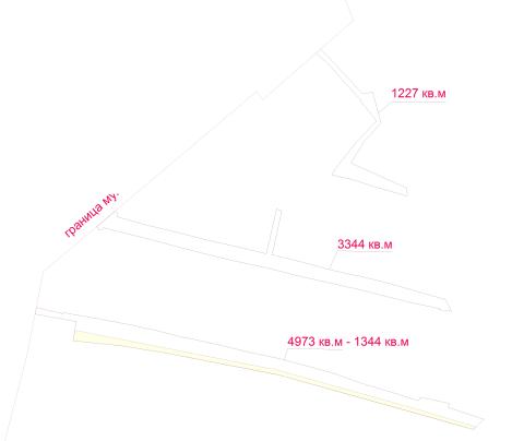 План участка 0.82 га с границами для регистрации